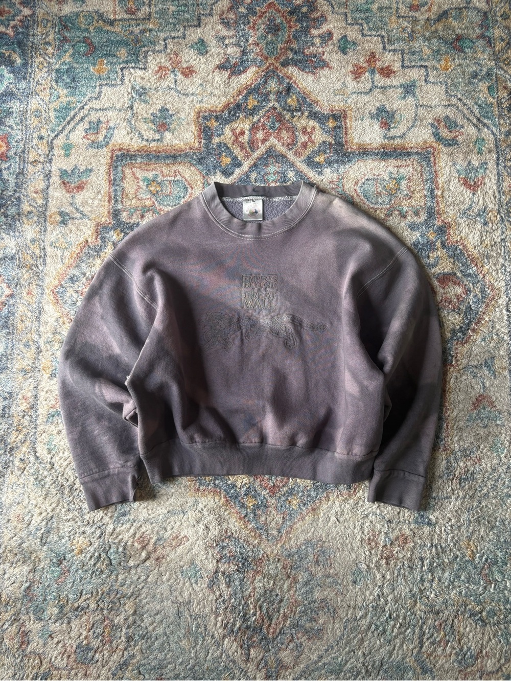Vintage Empires Beyind The Great Wall Cropped Crewneck Medium